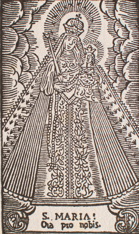 unbekannt - S. Maria, ora pro nobis - um 1795 - Holzschnitt