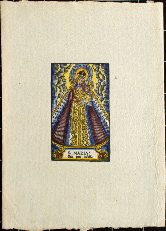 unbekannt - S. Maria, ora pro nobis - um 1795 - Holzschnitt