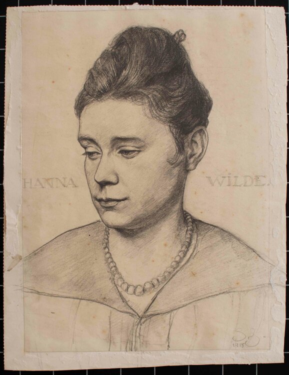 Sven Jorgensen - Porträt Hanna Wilde - 1918 - Bleistift