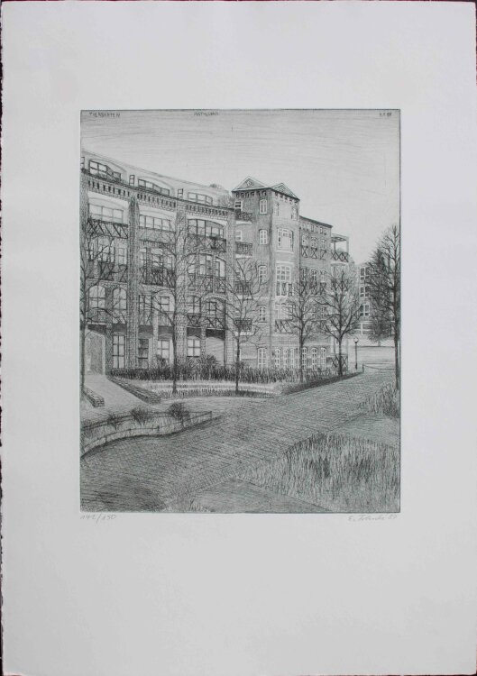 Eberhard Franke - Tiergarten Postmodern - 1987 - Radierung
