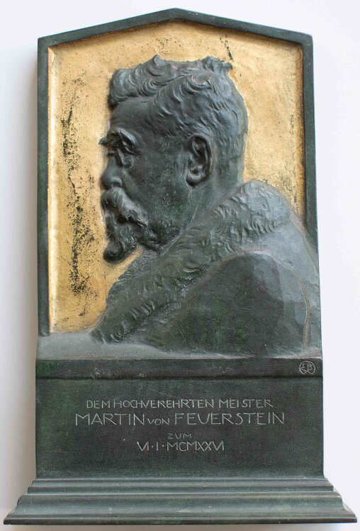 Eduard Beyrer - Porträt Martin Feuerstein - 1926 - Bronze