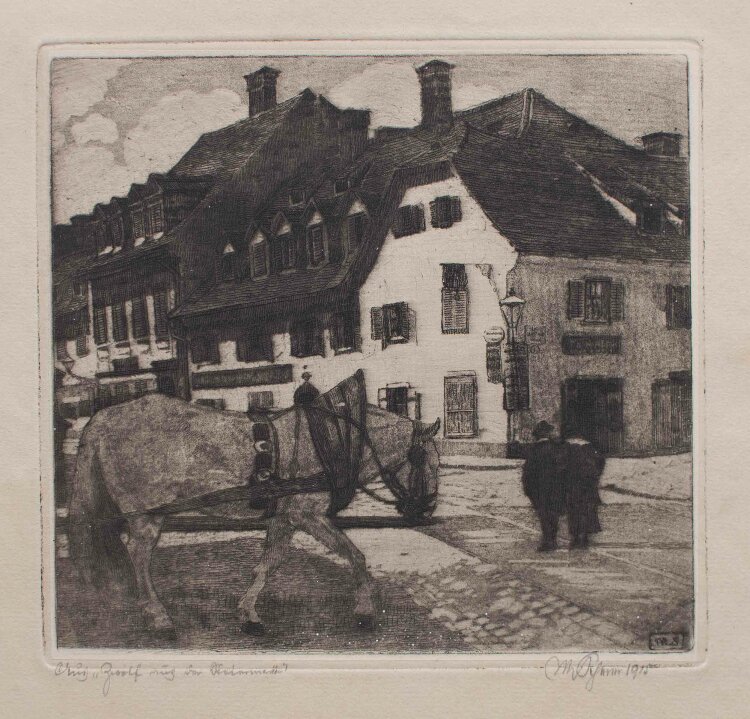 Max von Scherer - Stadtansicht - 1915 - Radierung