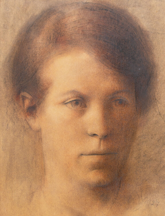Willi Schmid - Frauenbildnis - 1927 - Bleistift, Pastell