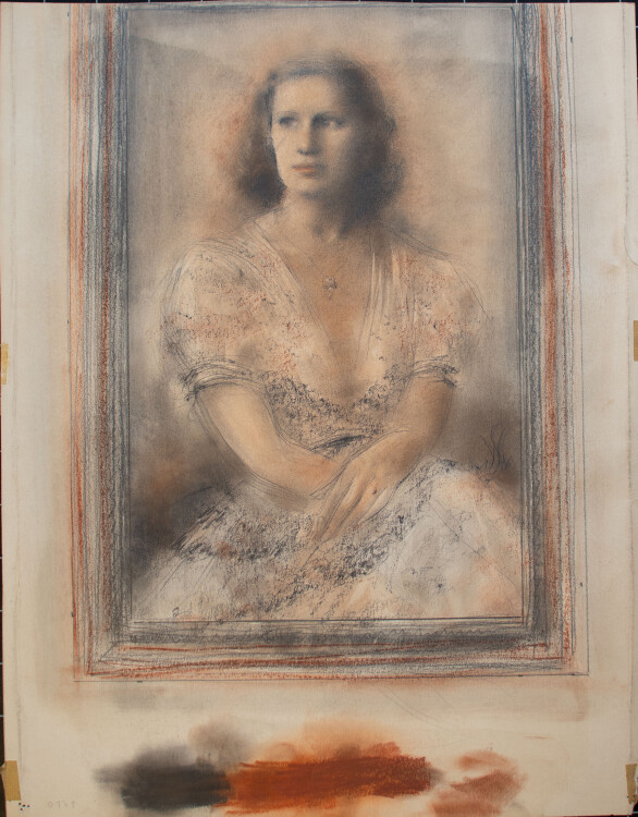 Willi Schmid - Weibliche Doppelporträts - 1946 & 1947 - Pastell, Bleistift