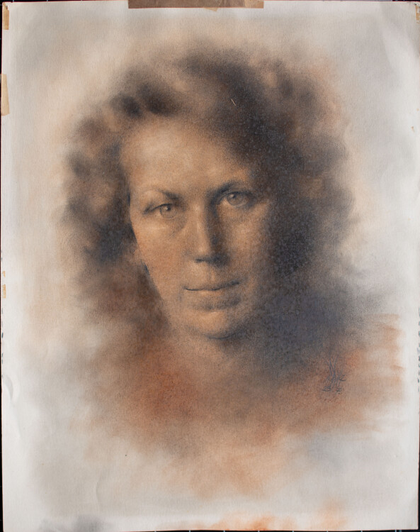 Willi Schmid - Frauenporträt, Ruth Siller - 1947 - Pastell