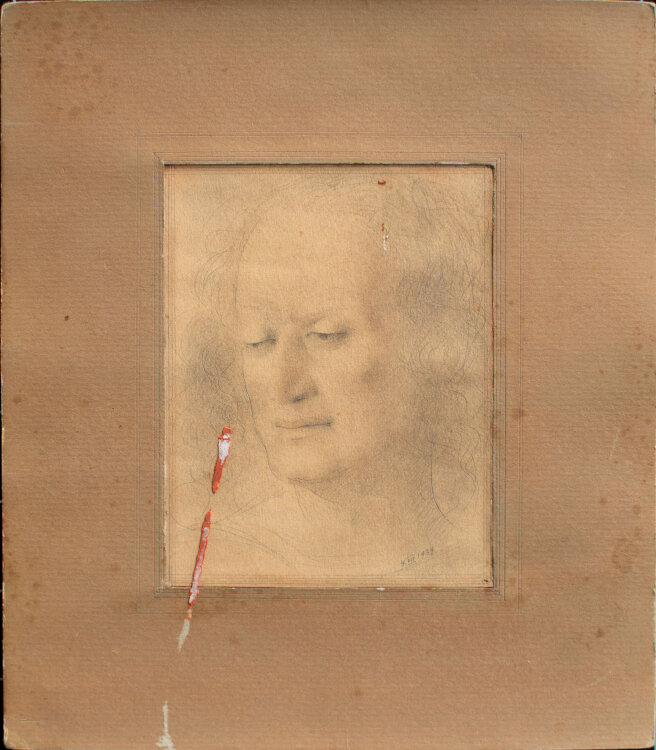 Willi Schmid - Männerbildnis - 1934 - Bleistift