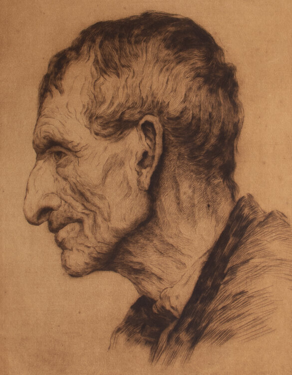 Alfred Duriau - Bildnis eines älteren Mannes - 1906...