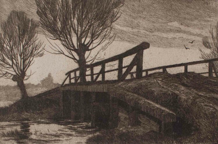 Walter Siebert-Lemàn - Die Brücke - 1919 - Radierung