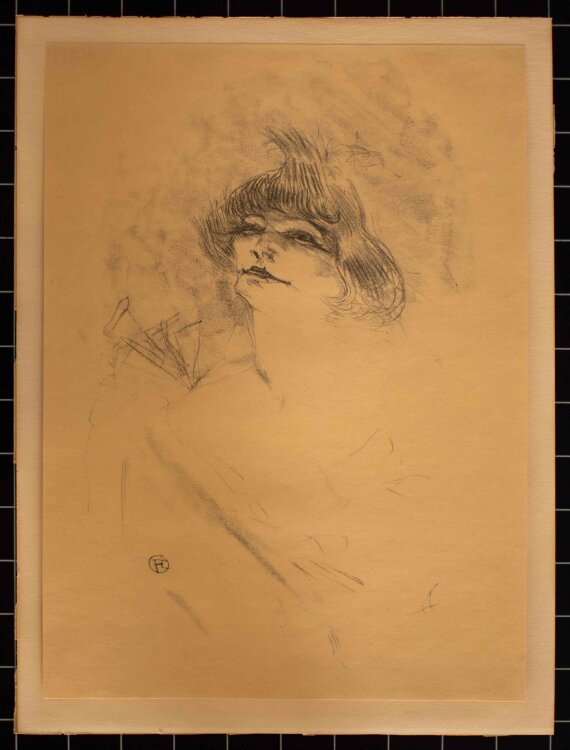 Henri de Toulouse-Lautrect - Madame Polaire - 1898 - Lithografie