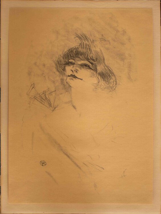 Henri de Toulouse-Lautrect - Madame Polaire - 1898 - Lithografie