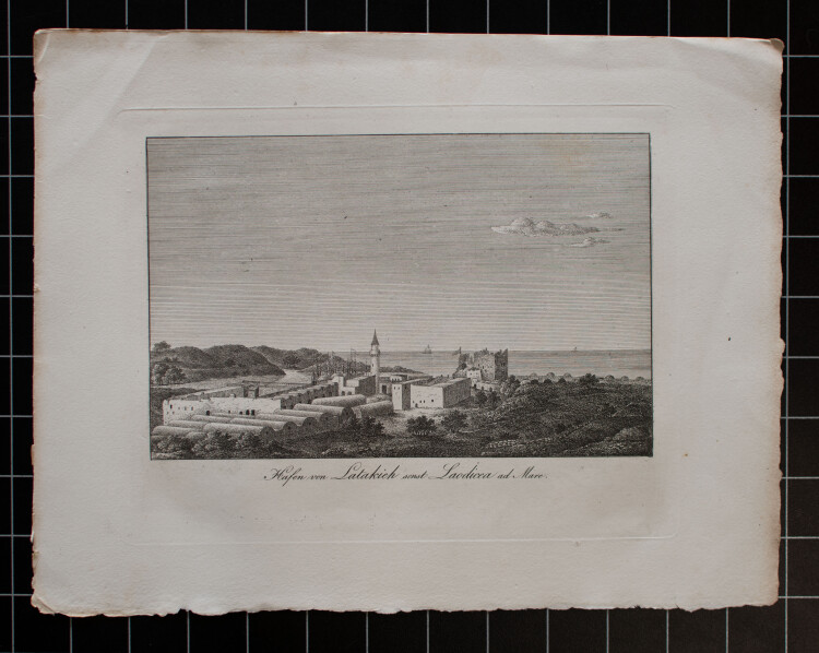 Karl August Senff - Hafen von Latakich sonst Saodicea ad Mare - 1822 - Radierung