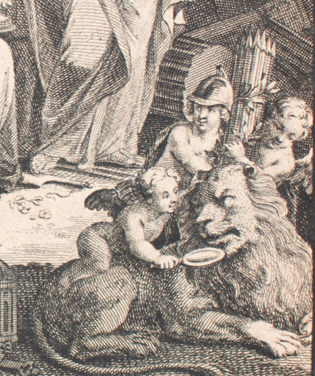 Jan Punt - Allegorie der Geschichtsschreibung - 1749 - Kupferstich/Radierung