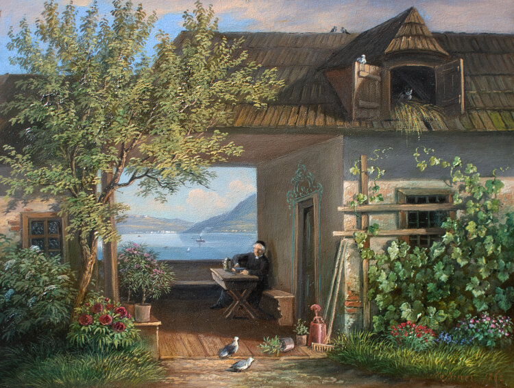 Raimund Mössmer - Bildnis eines Pfarrers - 1862 -...