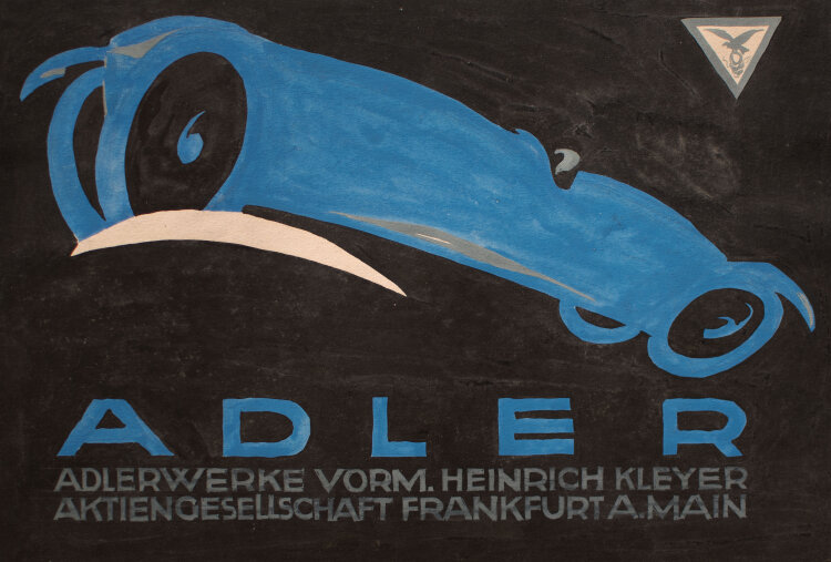 unbekannt - Entwurf Adlerwerke, Frankfurt a.M. - o.J - Aquarell