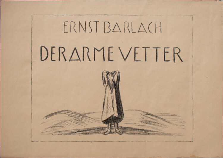 Ernst Barlach - Der Arme Vetter - 1919 - Lithografie