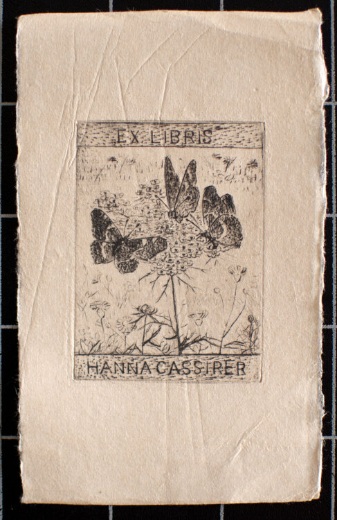 August Gaul - Ex Libris, Hanna Cassirer - um 1920 - Radierung