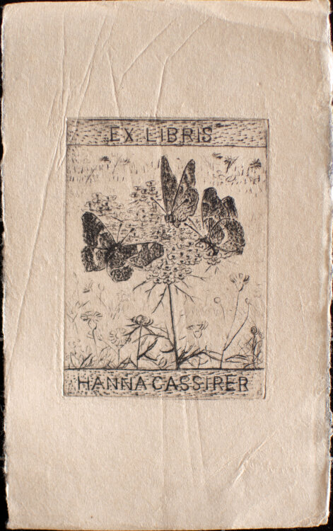 August Gaul - Ex Libris, Hanna Cassirer - um 1920 - Radierung
