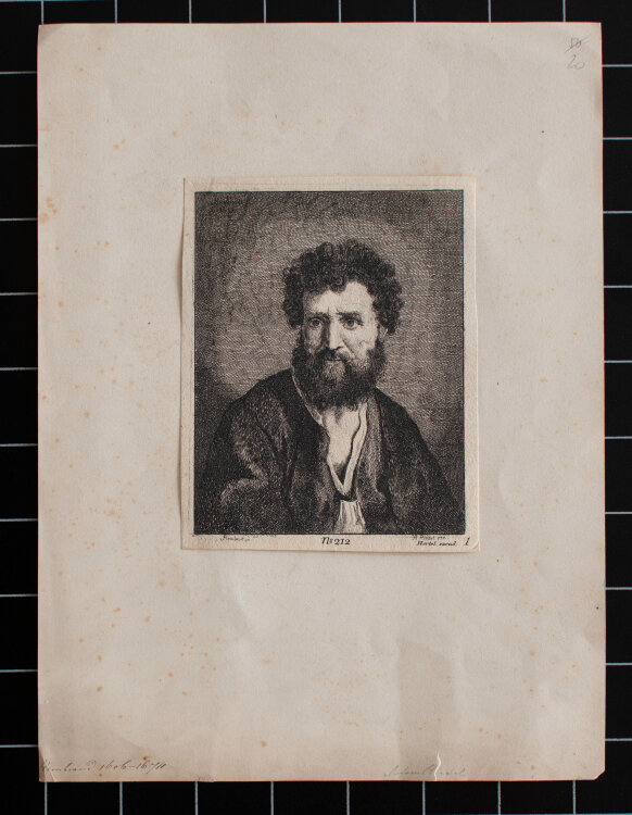 Johann Anton Riedel - Porträt eines bärtigen...