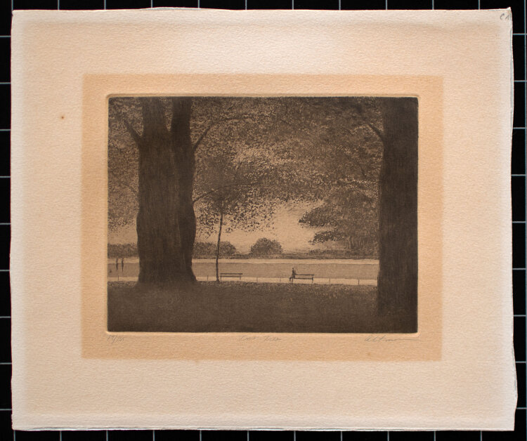 Harold Altman - Park - mitte 1900 - Radierung