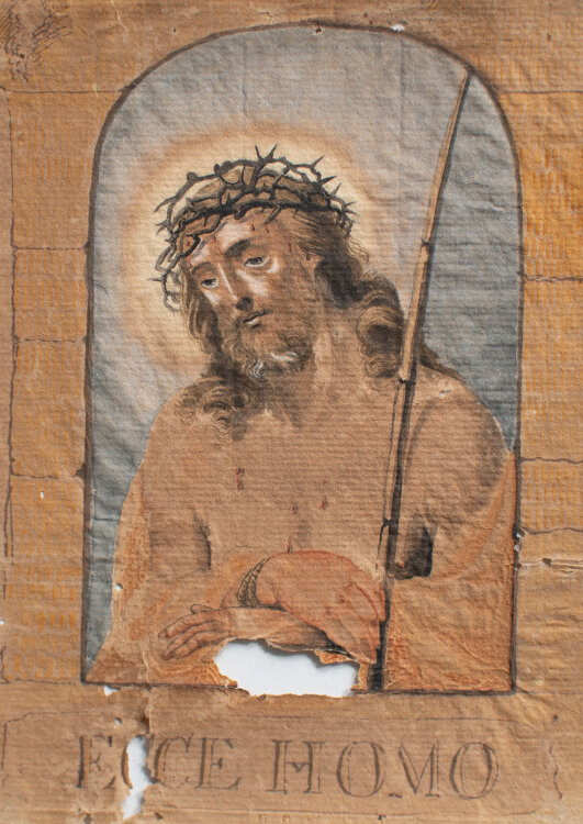 unbekannt - Ecce Homo - o.J. - Aquarell