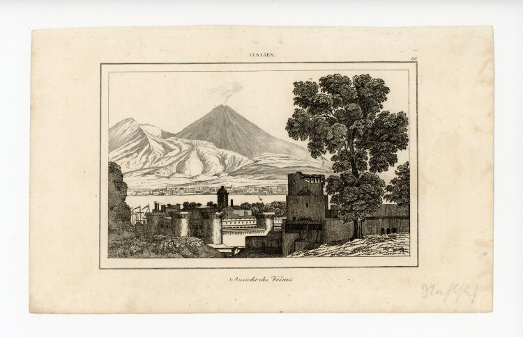 unbekannt - Ansicht des Vesuvs - o.J. - Stahlstich