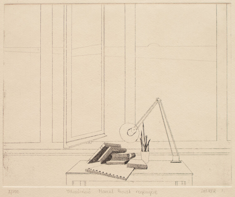 Istvan Laurer - Illustration zu Marcel Proust - um 1980 - Radierung