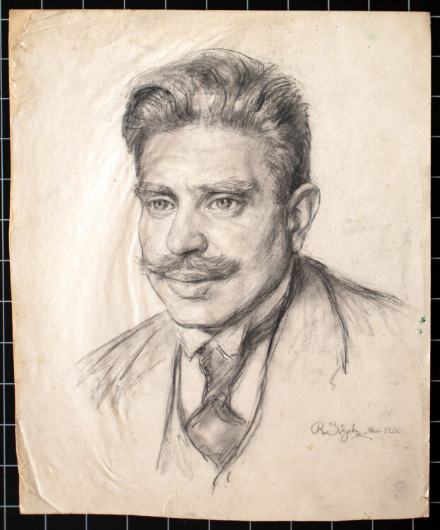Richard Scholz - Männerbildnis - 1920 - Zeichnung
