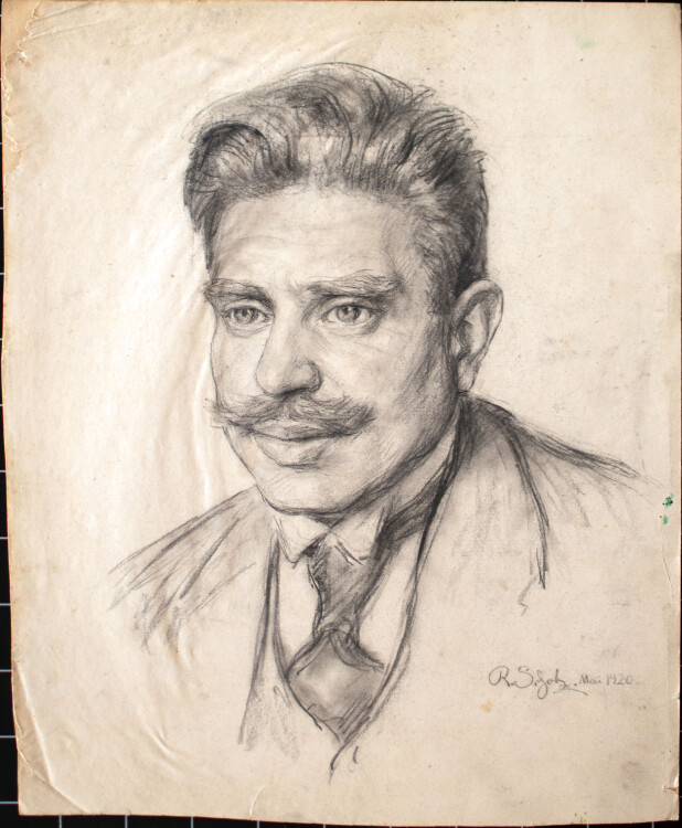 Richard Scholz - Männerbildnis - 1920 - Zeichnung
