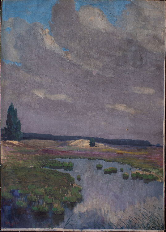 Otto Kubel - Moorlandschaft - 1917 - Aquarell