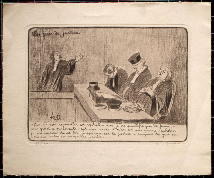 Honore Daumier - Les gens de Justice - o.J. - Lithografie