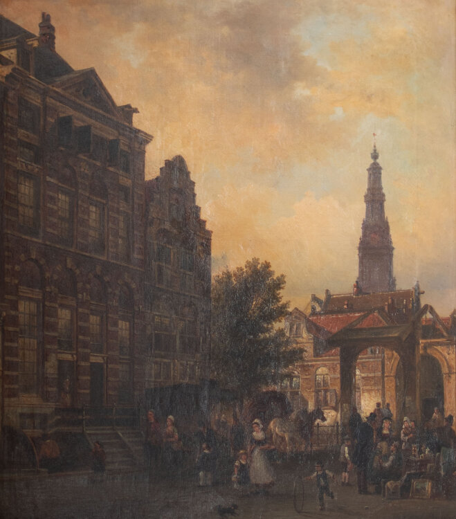 Elias Pieter van Bommel - Marktszene vor dem...