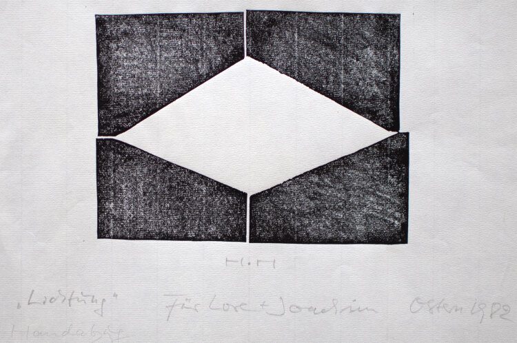 Horst Heinen - Lichtung - 1982 - Linolschnitt