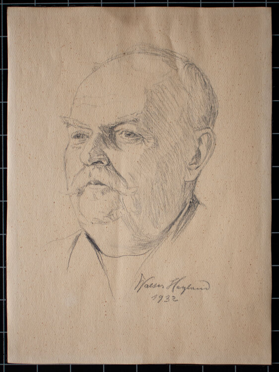 Walter Heyland - Männerbildnis - 1932 - Zeichnung