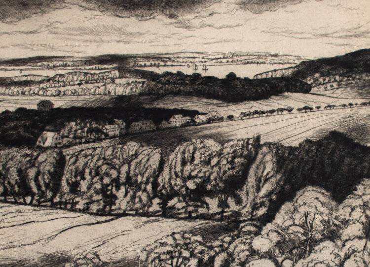 Philipp Franck - Märkische Landschaft - um 1920 - Radierung