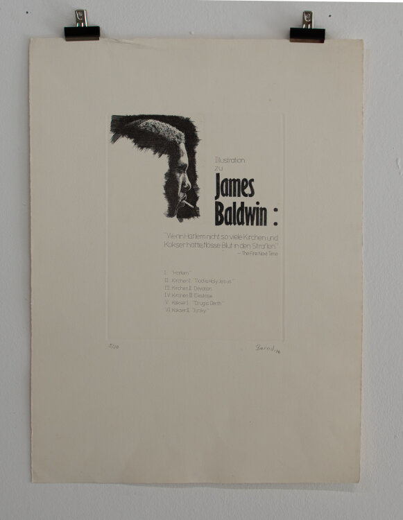 Signiert Bernd - Illustration zu James Baldwin,...