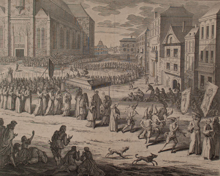 Pieter Tanjé - Procession des Disciplinans - o.J. - Kupferstich