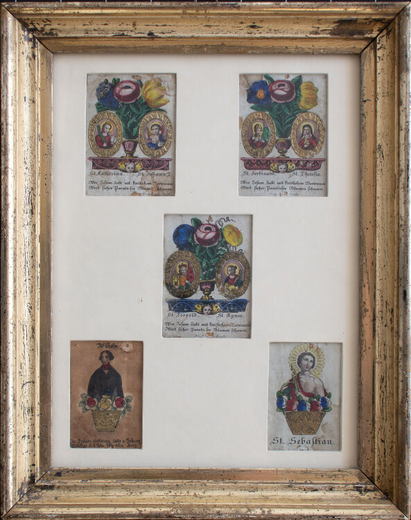 unbekannt - Sankt Katharina und weitere Heilige - o.J. - Collage