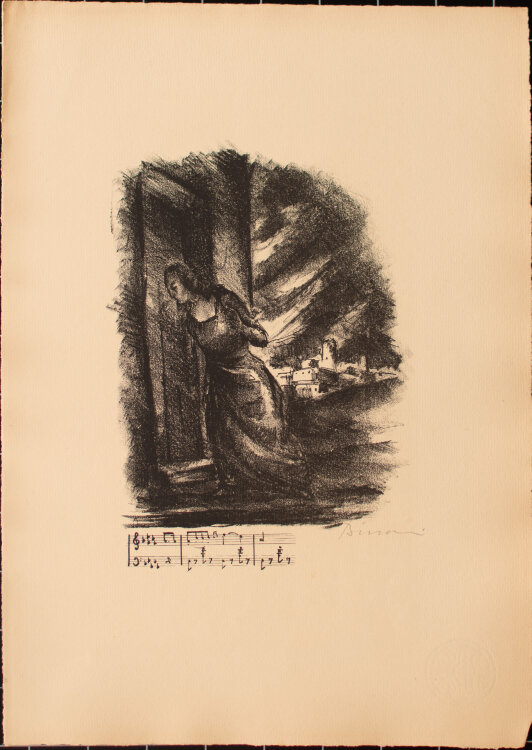 Rafaello Busoni - Rigoletto - 1924 - Lithografie Mappe