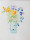 unbekannt - Blumen in der Vase mit Narzissen - 1990 - Aquarell