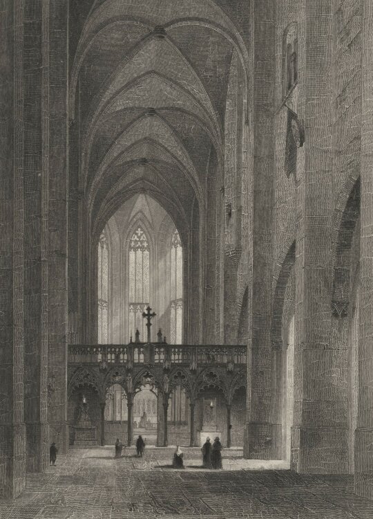 J. Richter - Innenraum der Liebfrauenkirche in Oberwesel...