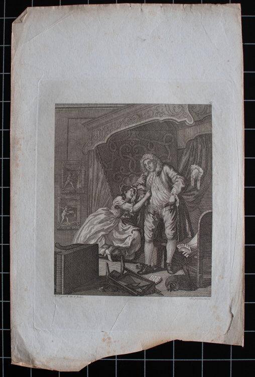 Ernst Ludwig Riepenhausen nach William Hogarth - Vorher Nachher - o.J. - Kupferstich