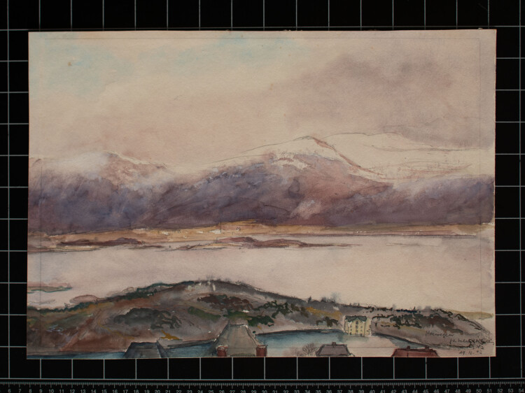 Gerhard Schulte-Dahling - Landschaft Norwegen - 1943 - Aquarell