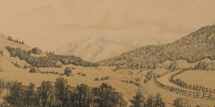 unbekannt - Toblach, Pustertal, Sudtiroler Landschaft - 1907 - Lithografie
