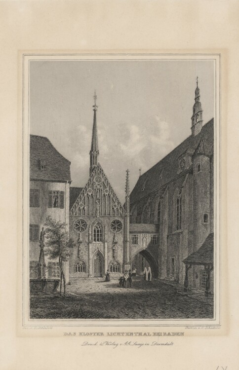 C. Schnitzler - Das Kloster Lichtenthal bei Baden - o.J....