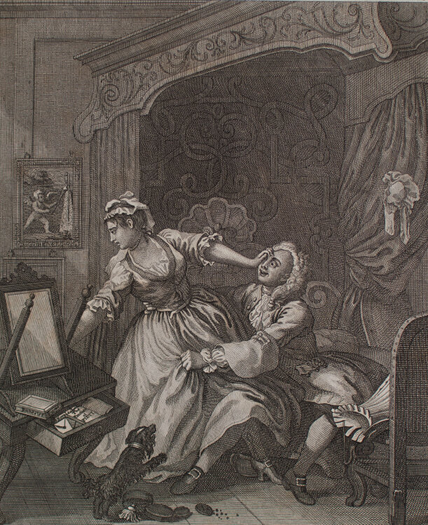 Ernst Ludwig Riepenhausen nach William Hogarth - Vorher Nachher - o.J. - Kupferstich