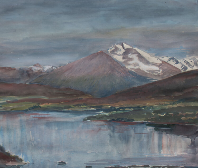 Gerhard Schulte-Dahling - Landschaft Norwegen am Sulafjord - o.J. - Aquarell