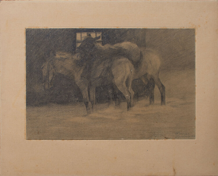 Albert Jansen - Pferdeliebe - 1912 - Zeichnung