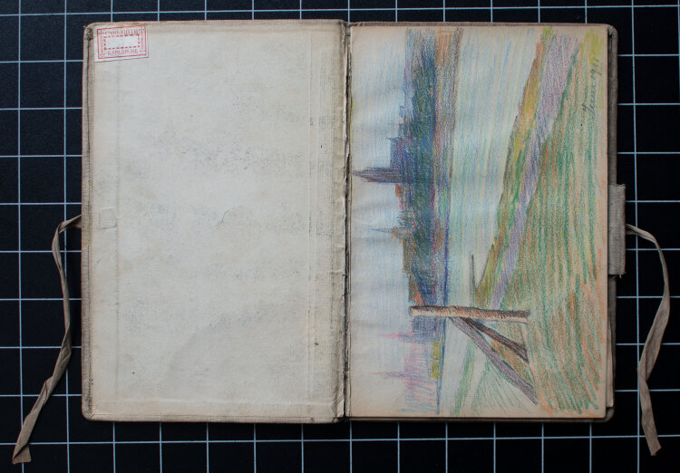 unbekannt - Skizzenbuch - Landschaft, Stadtansichten und Interieurs - 1911 - Aquarell