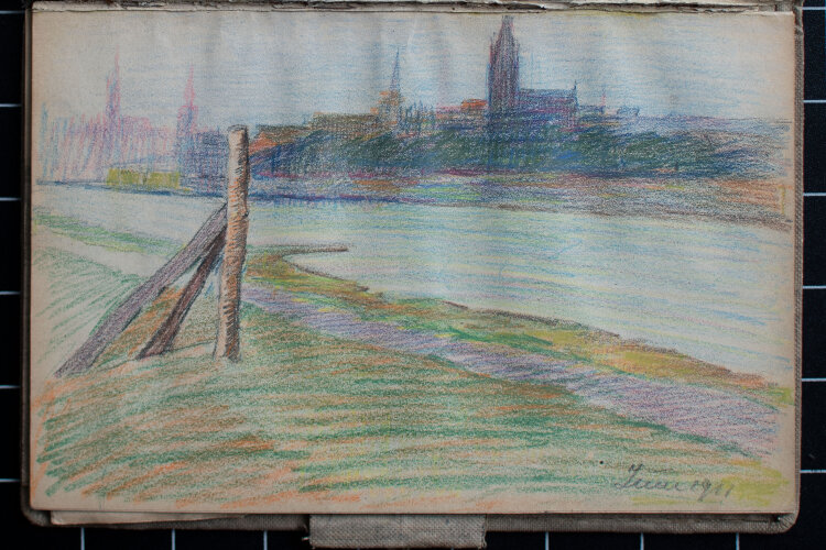 unbekannt - Skizzenbuch - Landschaft, Stadtansichten und Interieurs - 1911 - Aquarell