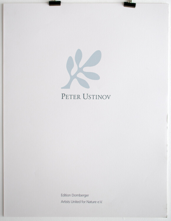 Peter Ustinov - In search of a new tomorrow; Auf der Suche nach einem neuen Morgen - 1992 - Siebdruck